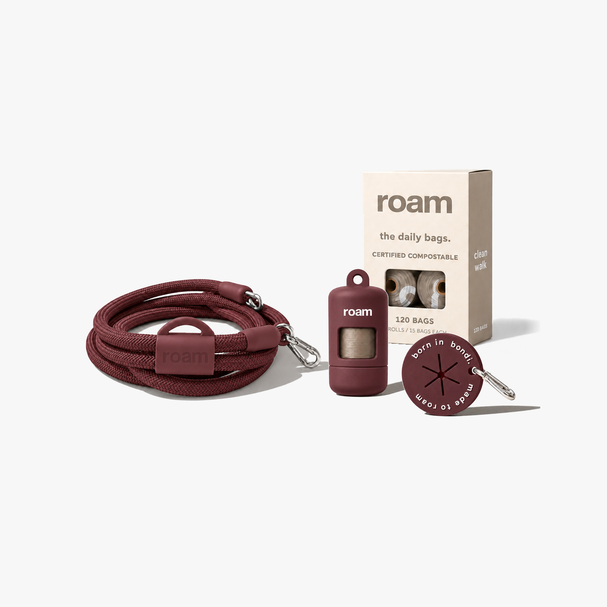 the full roam set - burgundy