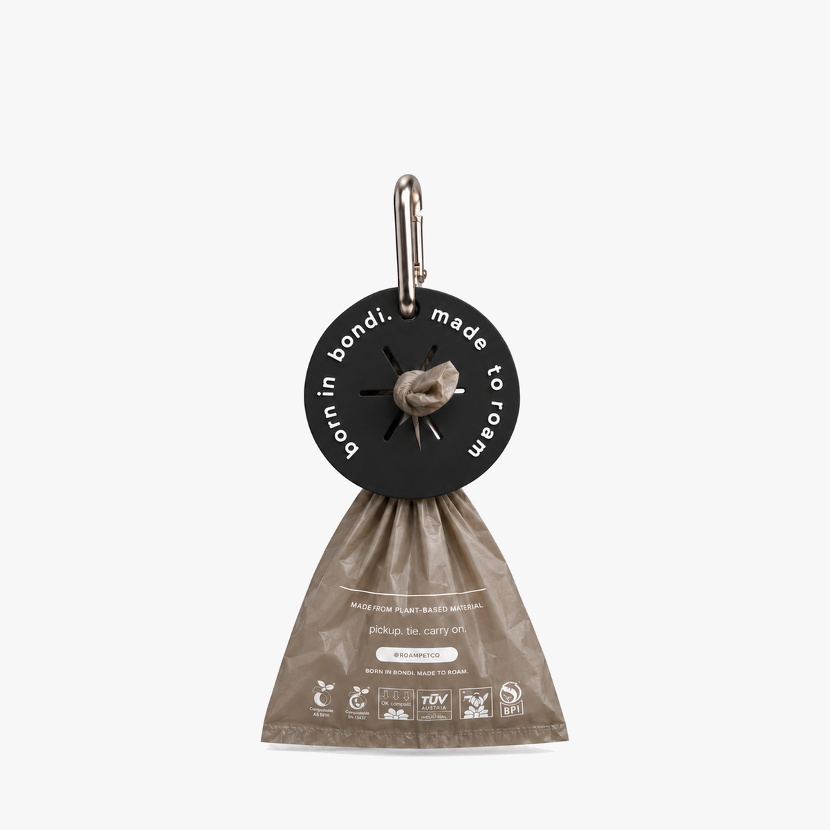 poo bag holder - black