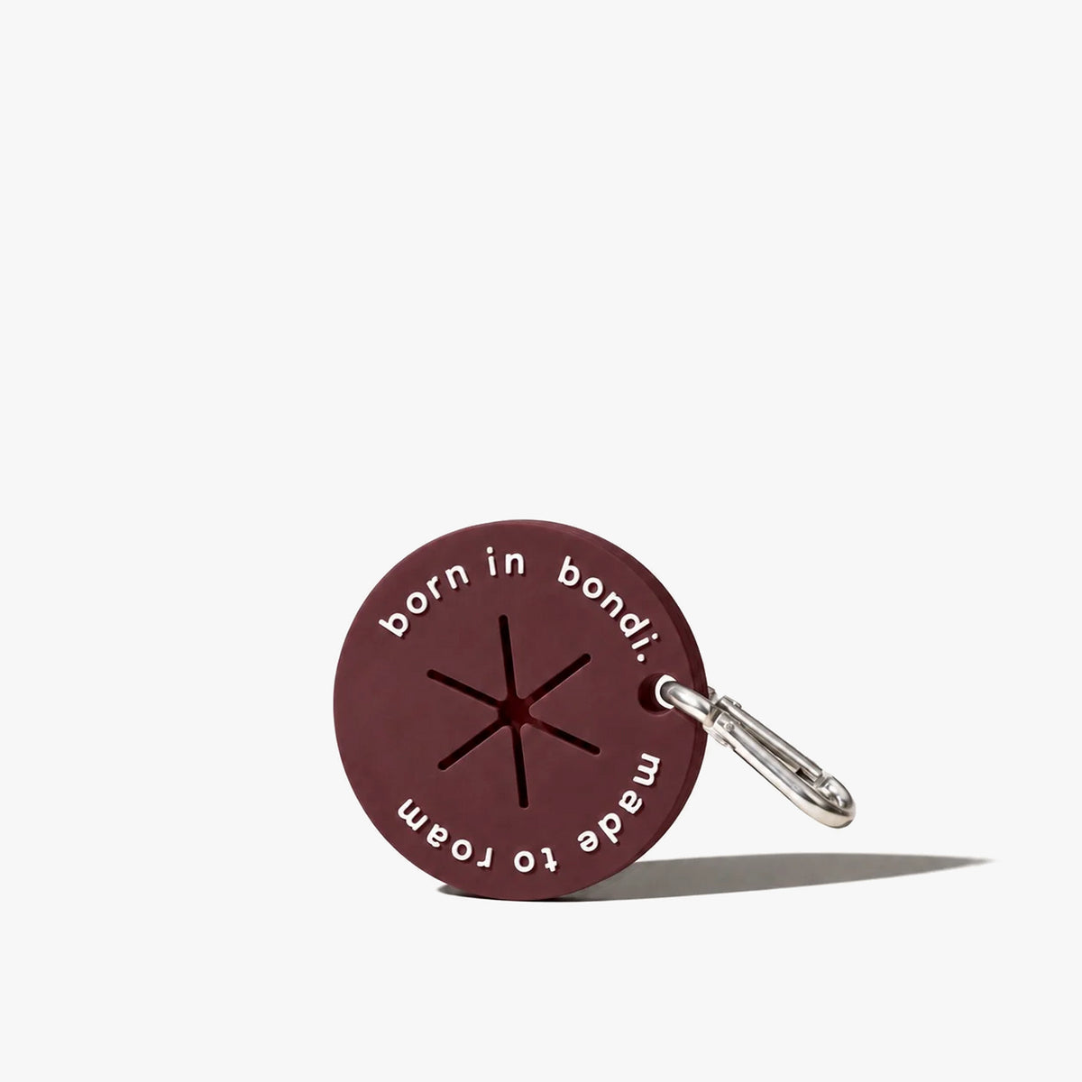 poo bag holder - burgundy