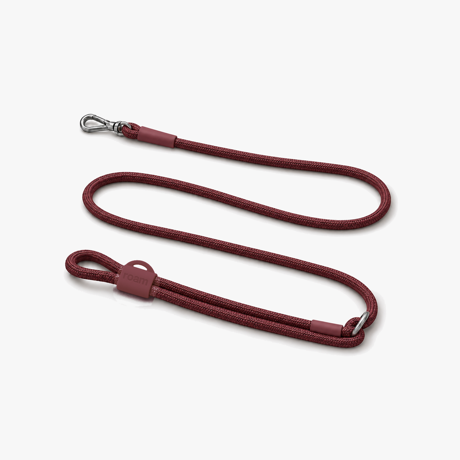 hands-free leash - burgundy
